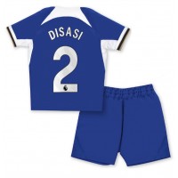 Otroški Nogometni dresi Chelsea Axel Disasi #2 Domači 2023-24 Kratek Rokav (+ Kratke hlače)